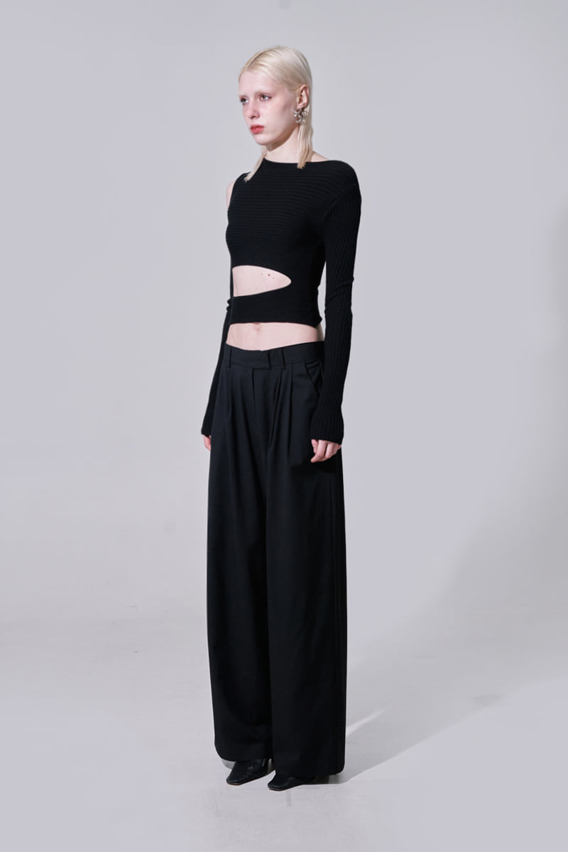Project Wave - Korean Women Fashion - #momslook - Mare Wide Trouser - 2