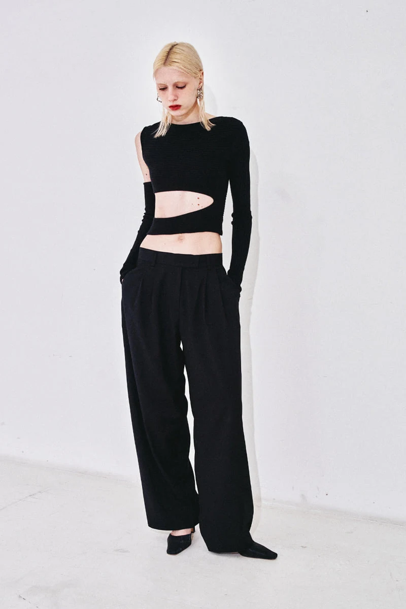 Project Wave - Korean Women Fashion - #momslook - Mare Wide Trouser - 4