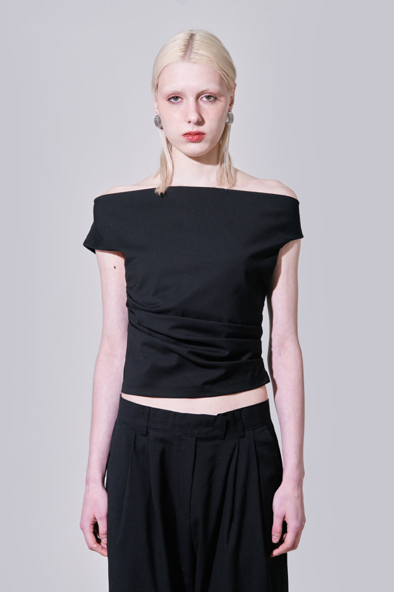 Project Wave - Korean Women Fashion - #momslook - Mare Unbalance Top