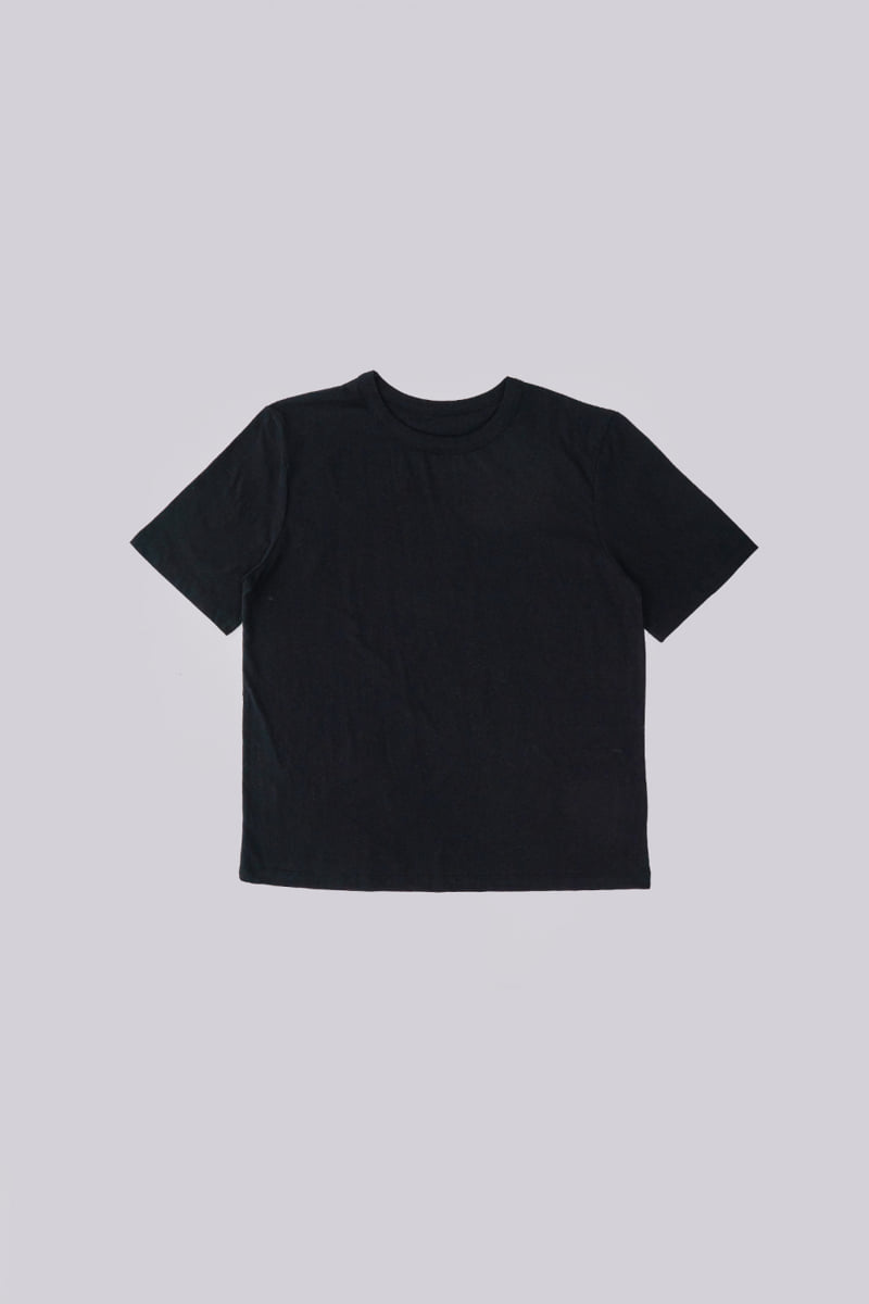 Project Wave - Korean Women Fashion - #thatsdarling - Oreo Round Half Sleeved Basic Tee - 8
