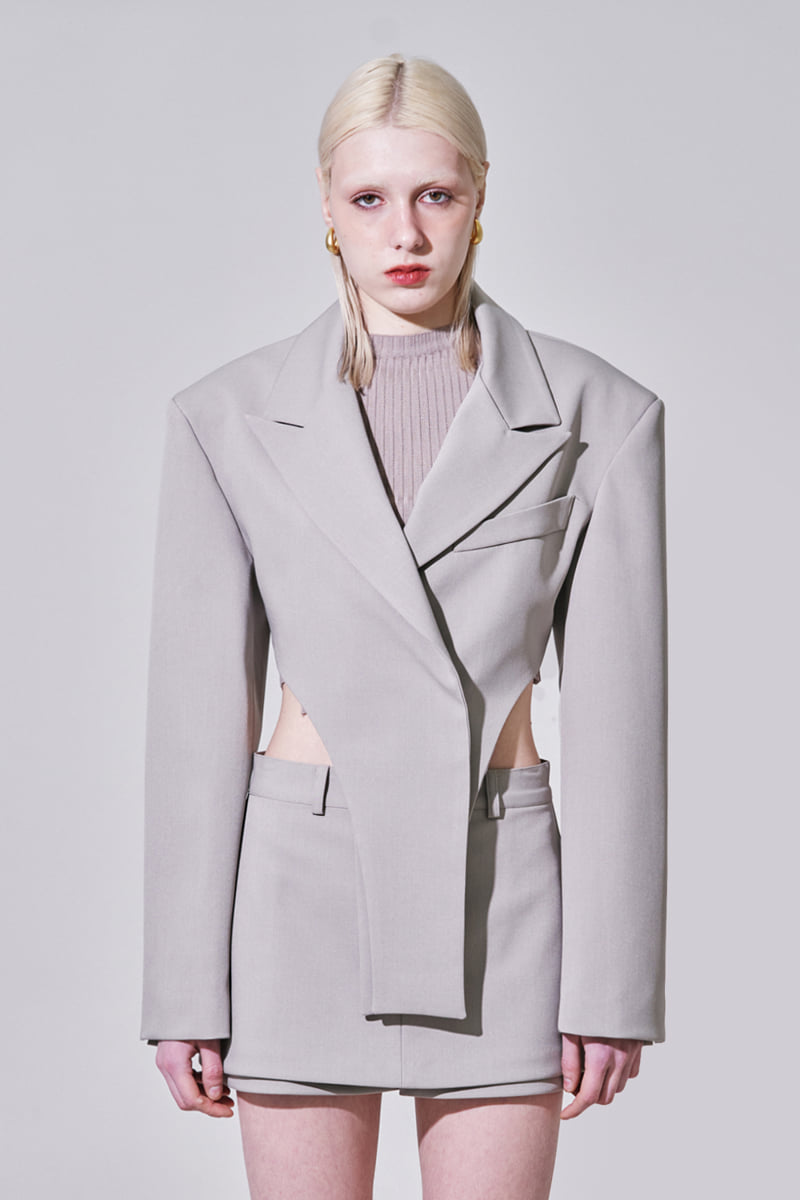 Project Wave - Korean Women Fashion - #thatsdarling - Back Slit Micro Body Jacket - 6