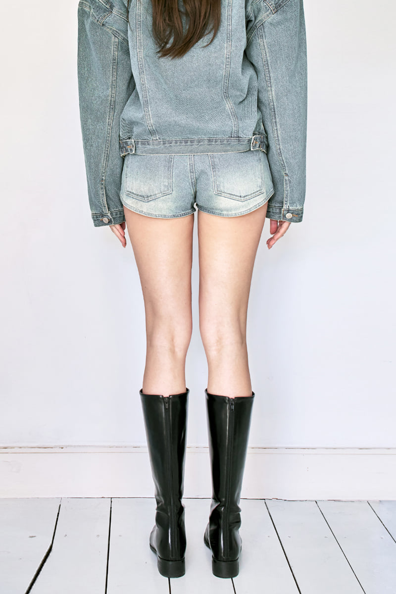 Project Wave - Korean Women Fashion - #thelittlethings - Shoulder Denim Jacket - 5