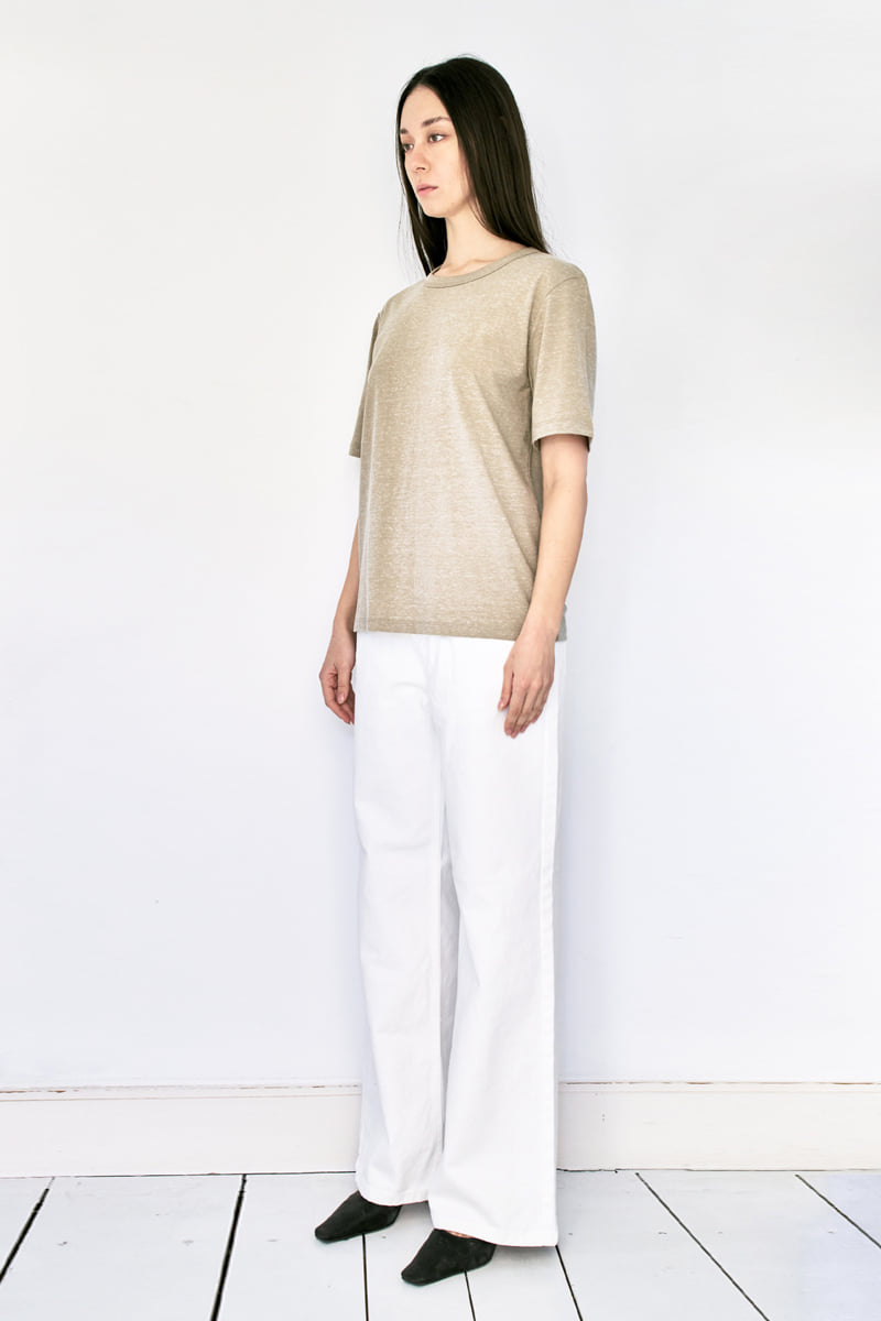 Project Wave - Korean Women Fashion - #vintageinspired - Oreo Round Half Sleeved Basic Tee - 2