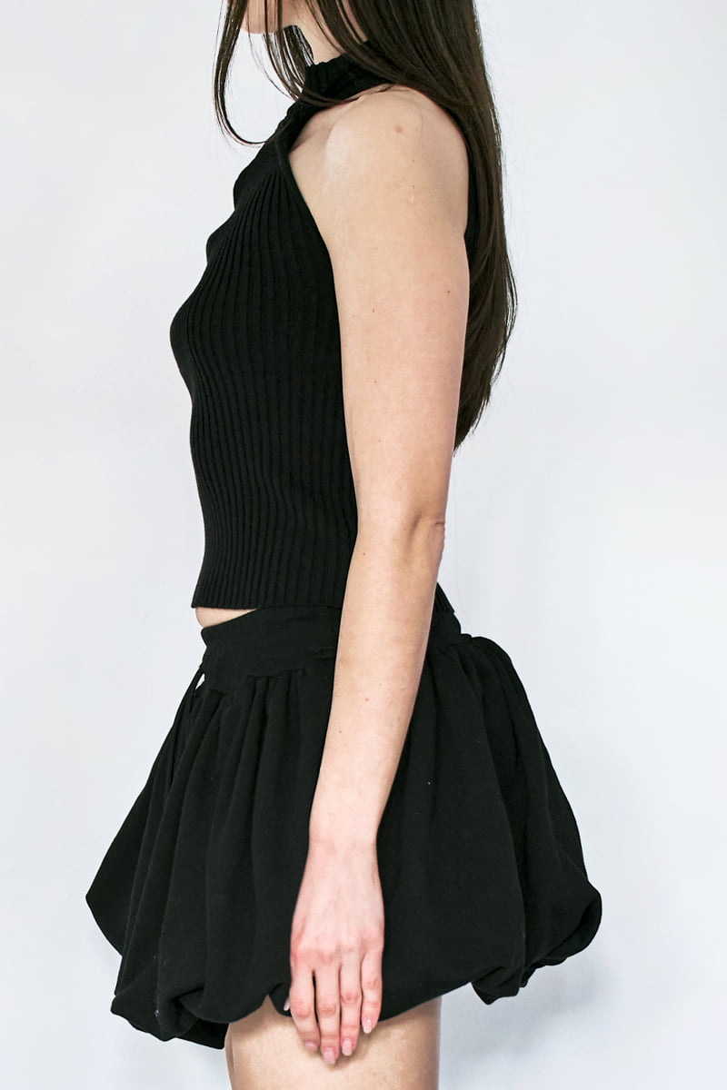 Project Wave - Korean Women Fashion - #womensfashion - Sweat Balloon Skirt - 3
