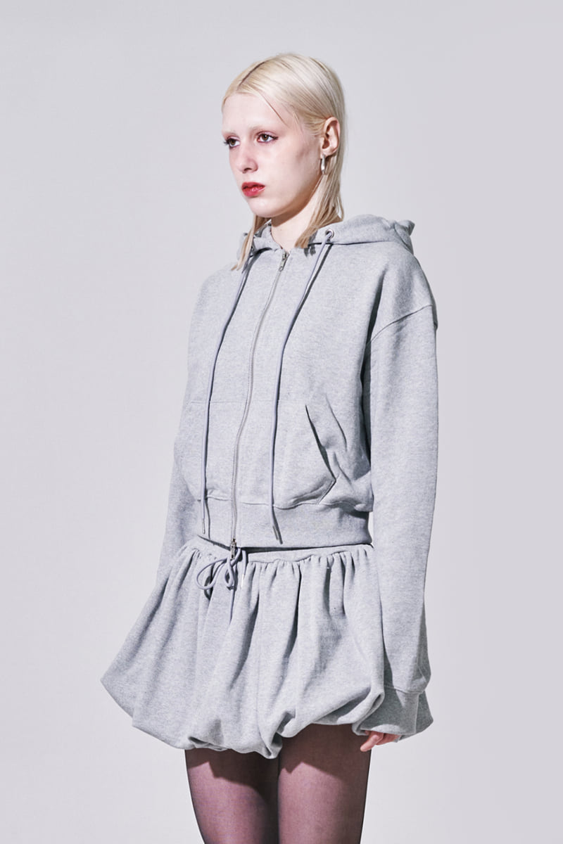 Project Wave - Korean Women Fashion - #womensfashion - Sweat Crop Hoodie Jacket - 2