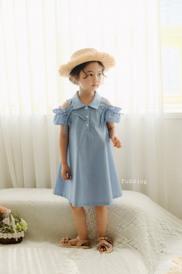 Pudding - Korean Children Fashion - #Kfashion4kids - Kara Striped One-piece - 9