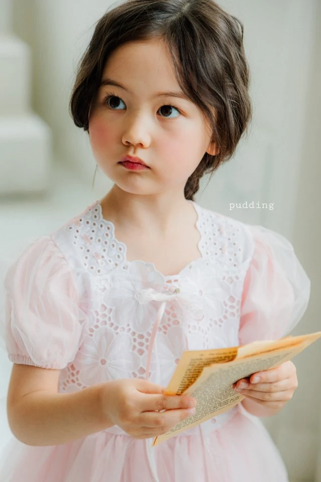 Pudding - Korean Children Fashion - #Kfashion4kids - Lace One-piece - 2