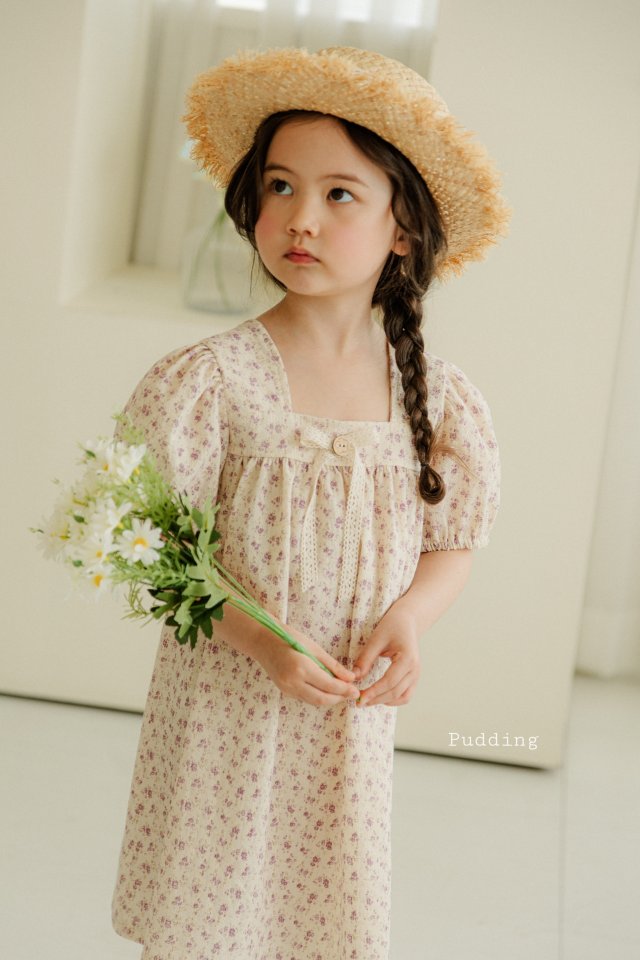 Pudding - Korean Children Fashion - #childofig - Flower One-piece - 12