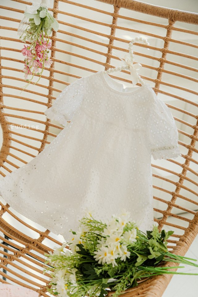 Pudding - Korean Children Fashion - #childofig - Embroidered One-piece - 7