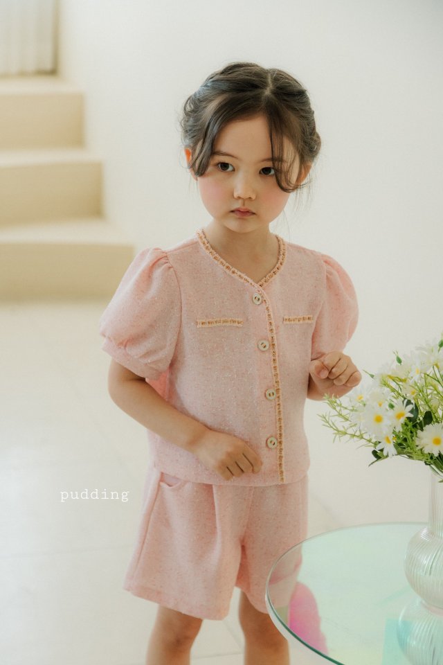 Pudding - Korean Children Fashion - #prettylittlegirls - Sha Top Bottom Set - 4