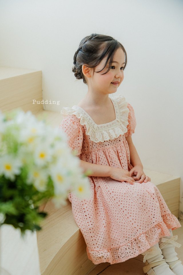 Pudding - Korean Children Fashion - #childofig - Frill One-piece - 4