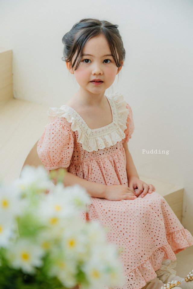 Pudding - Korean Children Fashion - #designkidswear - Frill One-piece - 5