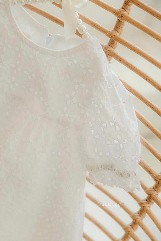 Pudding - Korean Children Fashion - #designkidswear - Embroidered One-piece - 9