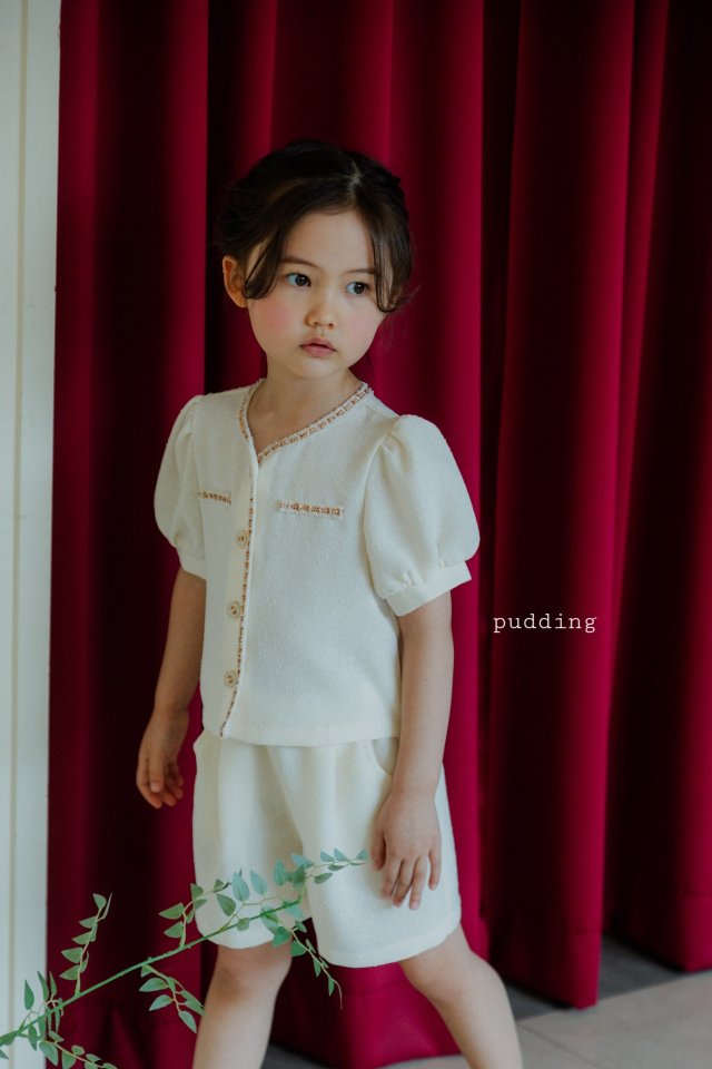Pudding - Korean Children Fashion - #designkidswear - Sha Top Bottom Set - 7