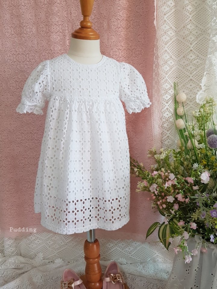 Pudding - Korean Children Fashion - #discoveringself - Embroidered One-piece - 10