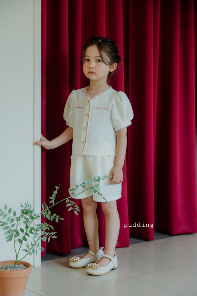 Pudding - Korean Children Fashion - #fashionkids - Sha Top Bottom Set - 9