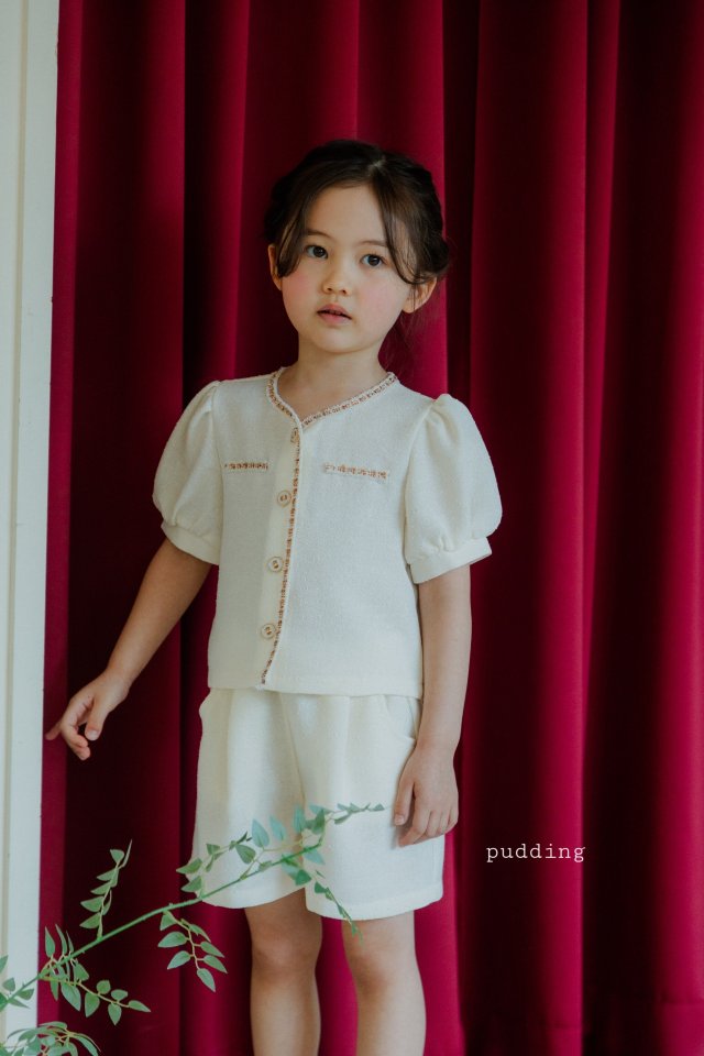 Pudding - Korean Children Fashion - #kidsshorts - Sha Top Bottom Set - 10