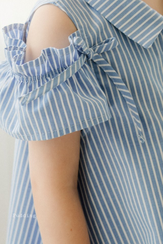 Pudding - Korean Children Fashion - #kidsstore - Kara Striped One-piece - 7
