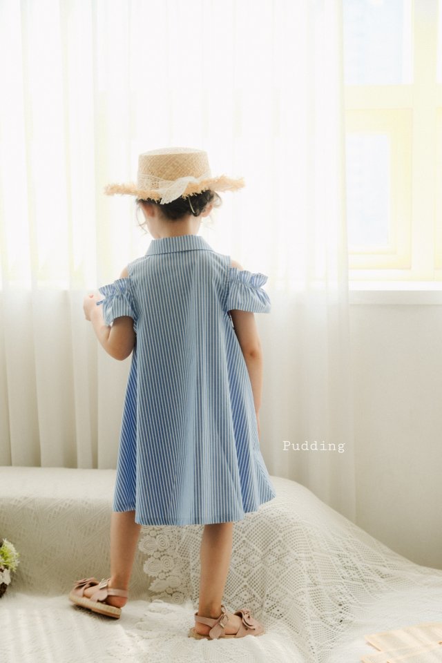 Pudding - Korean Children Fashion - #littlefashionista - Kara Striped One-piece - 10