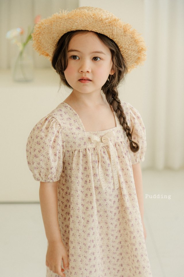 Pudding - Korean Children Fashion - #littlefashionista - Flower One-piece - 7