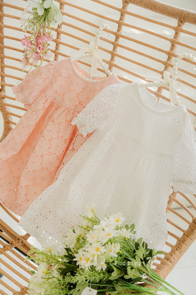 Pudding - Korean Children Fashion - #littlefashionista - Embroidered One-piece - 2
