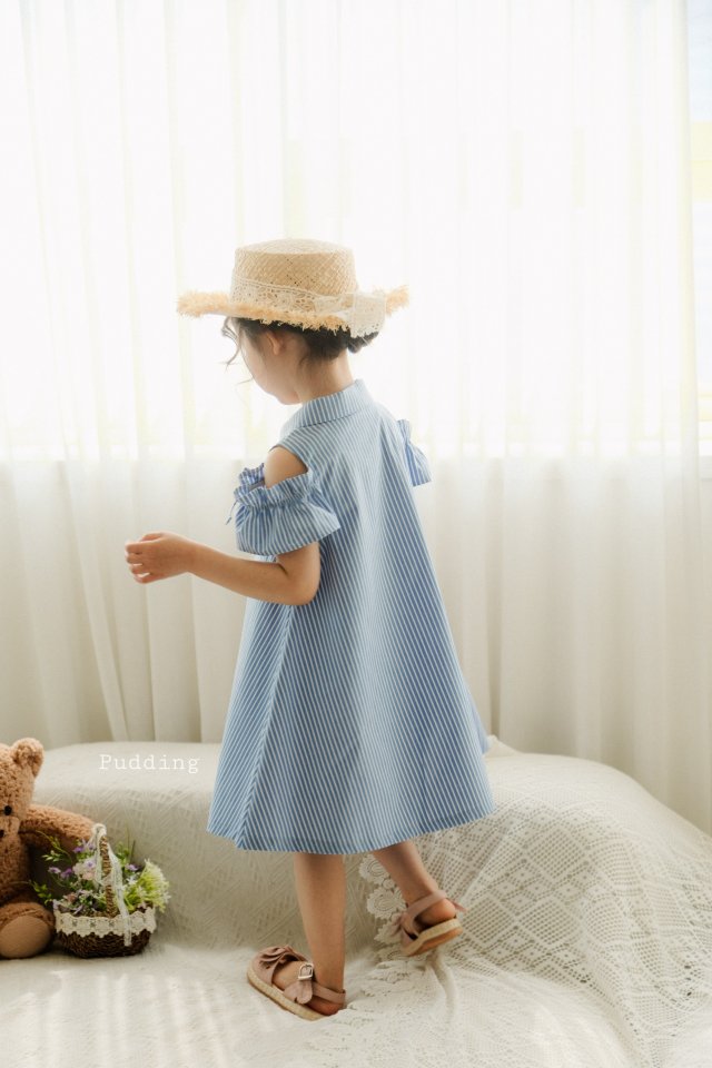 Pudding - Korean Children Fashion - #magicofchildhood - Kara Striped One-piece - 11