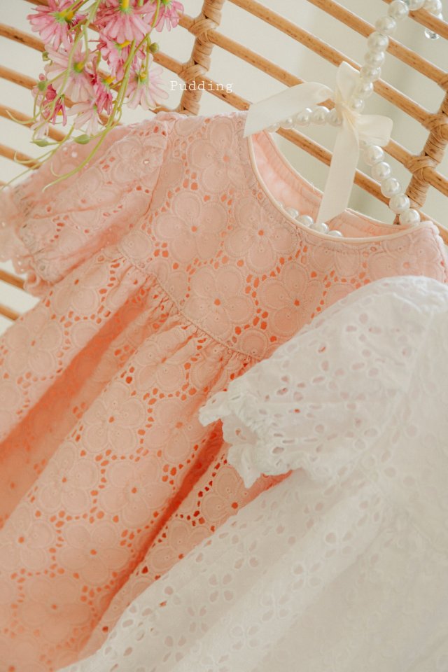 Pudding - Korean Children Fashion - #magicofchildhood - Embroidered One-piece - 3