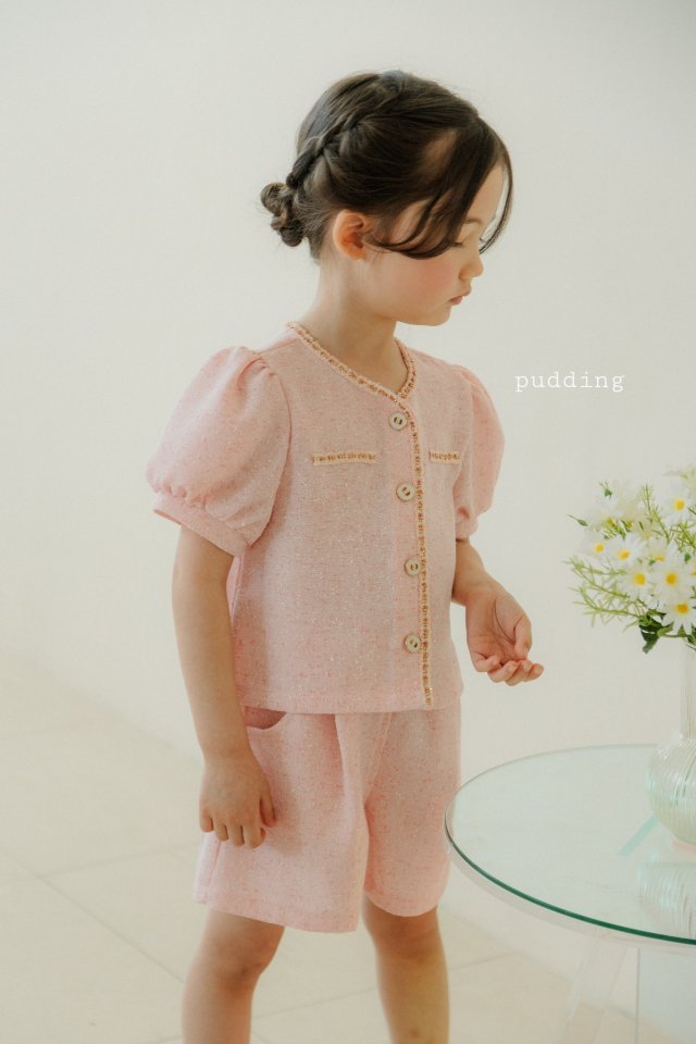 Pudding - Korean Children Fashion - #magicofchildhood - Sha Top Bottom Set