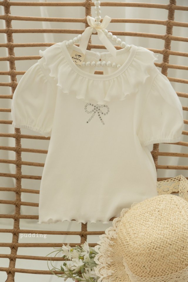Pudding - Korean Children Fashion - #magicofchildhood - Ribbon Tee - 6