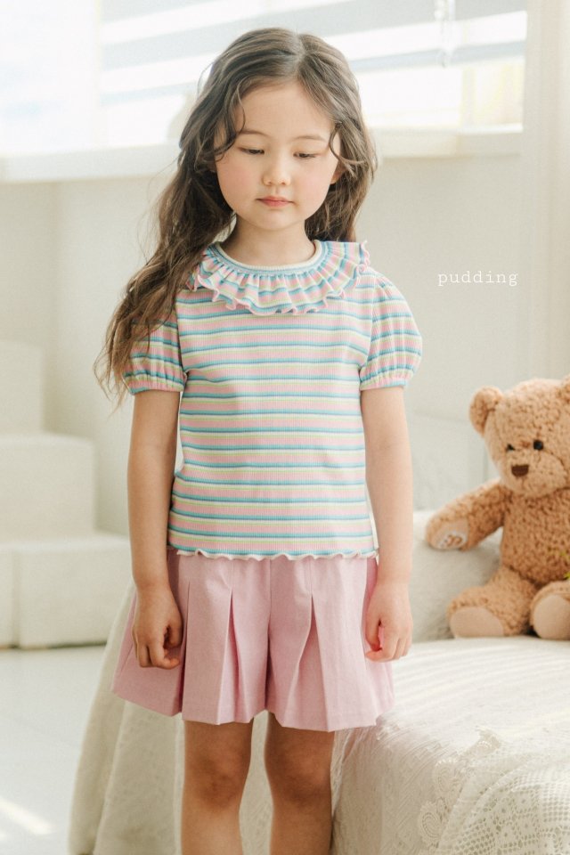 Pudding - Korean Children Fashion - #minifashionista - Stripe Tee - 8