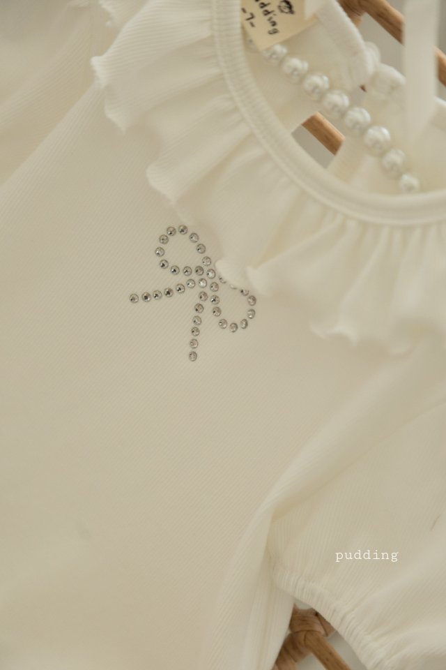 Pudding - Korean Children Fashion - #minifashionista - Ribbon Tee - 7