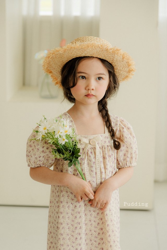 Pudding - Korean Children Fashion - #prettylittlegirls - Flower One-piece - 10