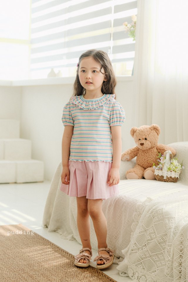 Pudding - Korean Children Fashion - #todddlerfashion - Stripe Tee - 10