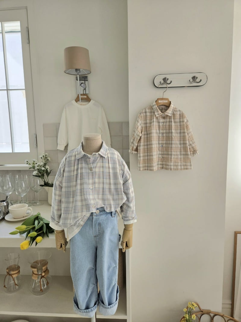 Raleelounge - Korean Children Fashion - #Kfashion4kids - Pintuck Denim Pants - 6