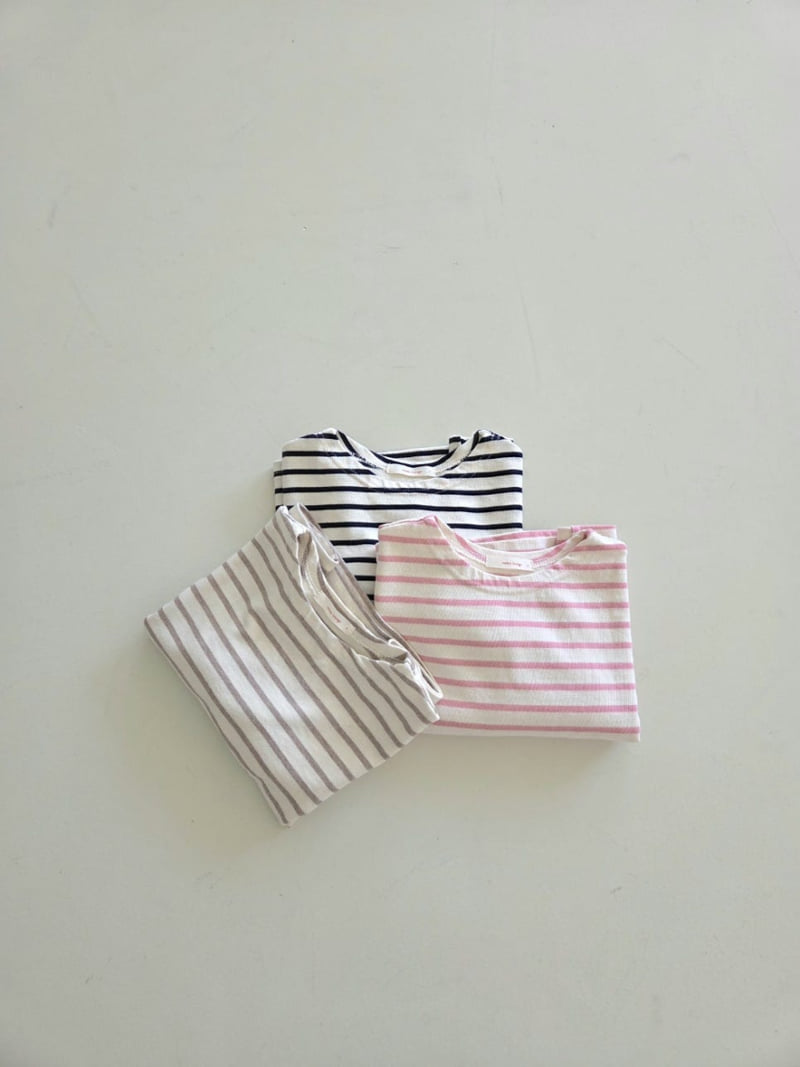 Raleelounge - Korean Children Fashion - #childrensboutique - Stripe Tee - 6