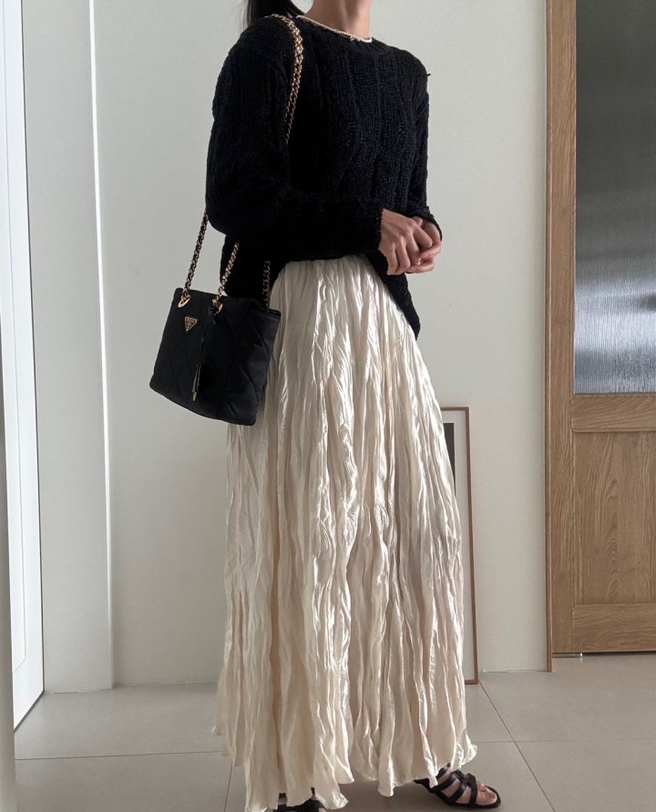Ripple - Korean Women Fashion - #momslook - Ring Long Skirt - 5