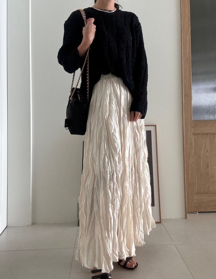 Ripple - Korean Women Fashion - #momslook - Ring Long Skirt - 7
