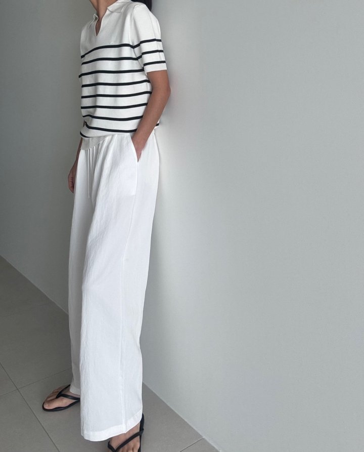 Ripple - Korean Women Fashion - #momslook - Carrie Banding Slacks - 3