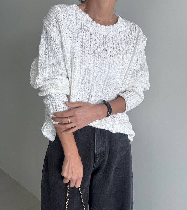 Ripple - Korean Women Fashion - #momslook - Lucy Round Knit