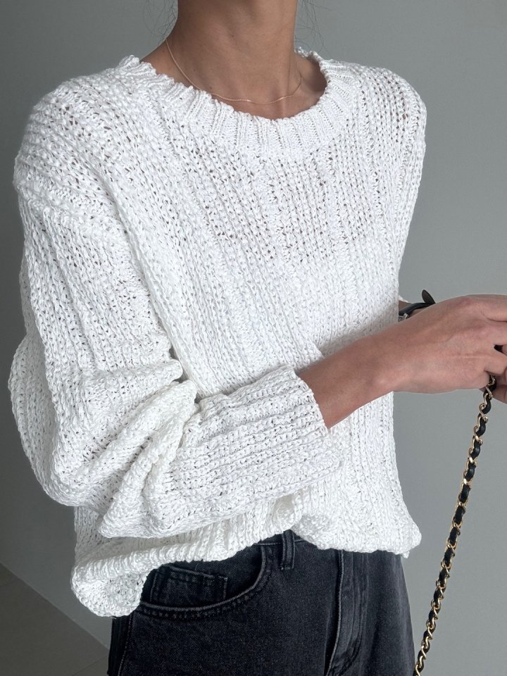 Ripple - Korean Women Fashion - #momslook - Lucy Round Knit - 3