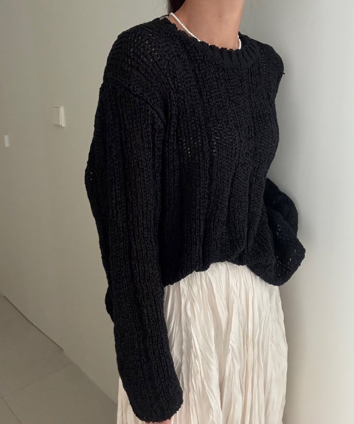 Ripple - Korean Women Fashion - #momslook - Lucy Round Knit - 5