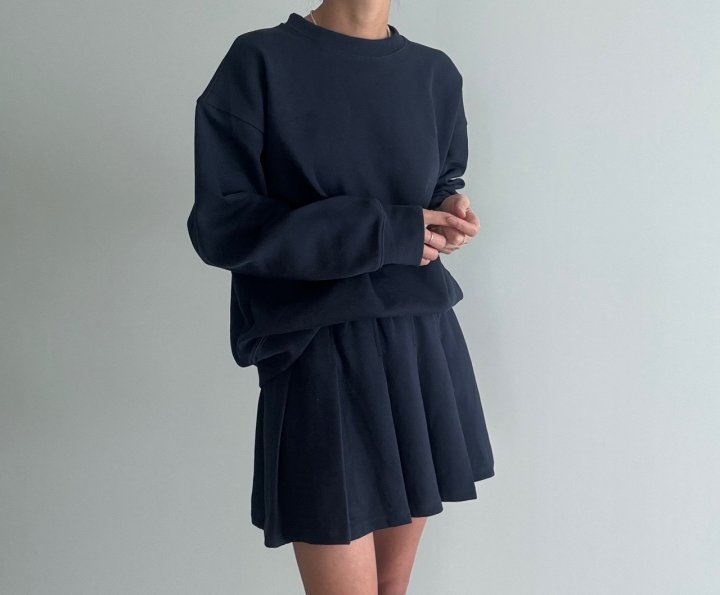 Ripple - Korean Women Fashion - #momslook - Pure Top Pintuck Skirt Training Set - 6