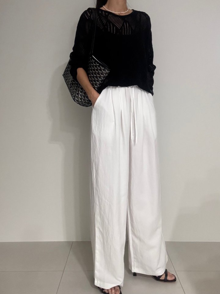 Ripple - Korean Women Fashion - #romanticstyle - Double Pin-tuck Pants - 4