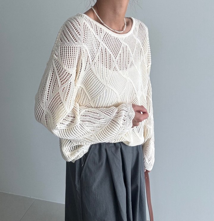 Ripple - Korean Women Fashion - #shopsmall - Lace Knit - 3