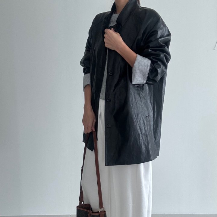 Ripple - Korean Women Fashion - #shopsmall - Vegan Jacket - 2
