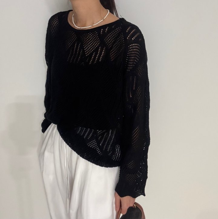 Ripple - Korean Women Fashion - #shopsmall - Lace Knit - 4