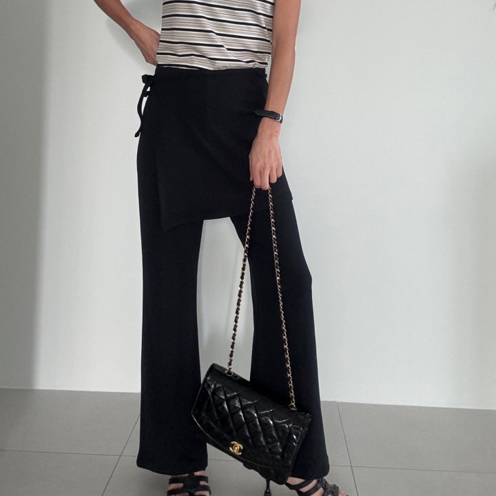 Ripple - Korean Women Fashion - #womensfashion - Inner Flap Pants