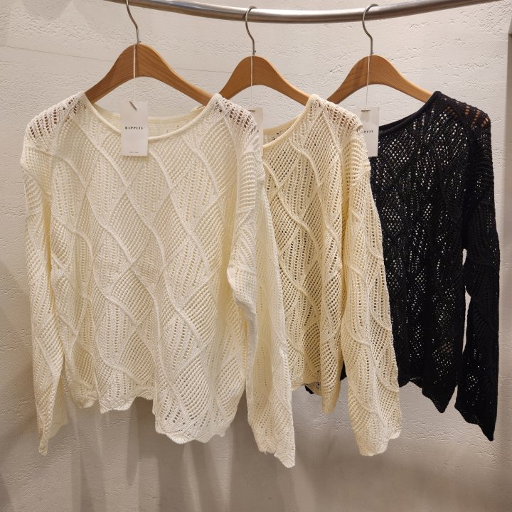 Ripple - Korean Women Fashion - #womensfashion - Lace Knit - 7