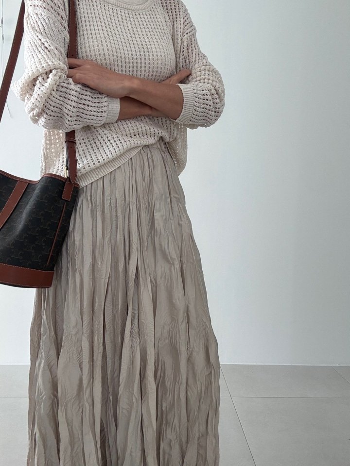 Ripple - Korean Women Fashion - #momslook - Ring Long Skirt - 4