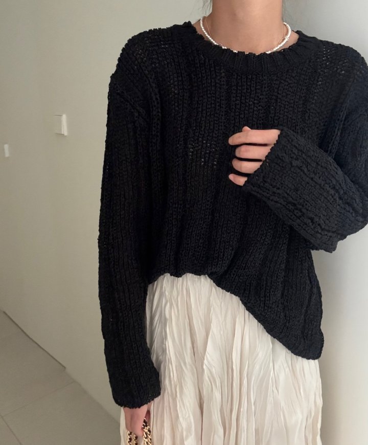 Ripple - Korean Women Fashion - #momslook - Lucy Round Knit - 4